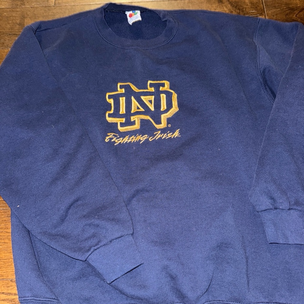 Vintage Norte Dame Large Crewneck!